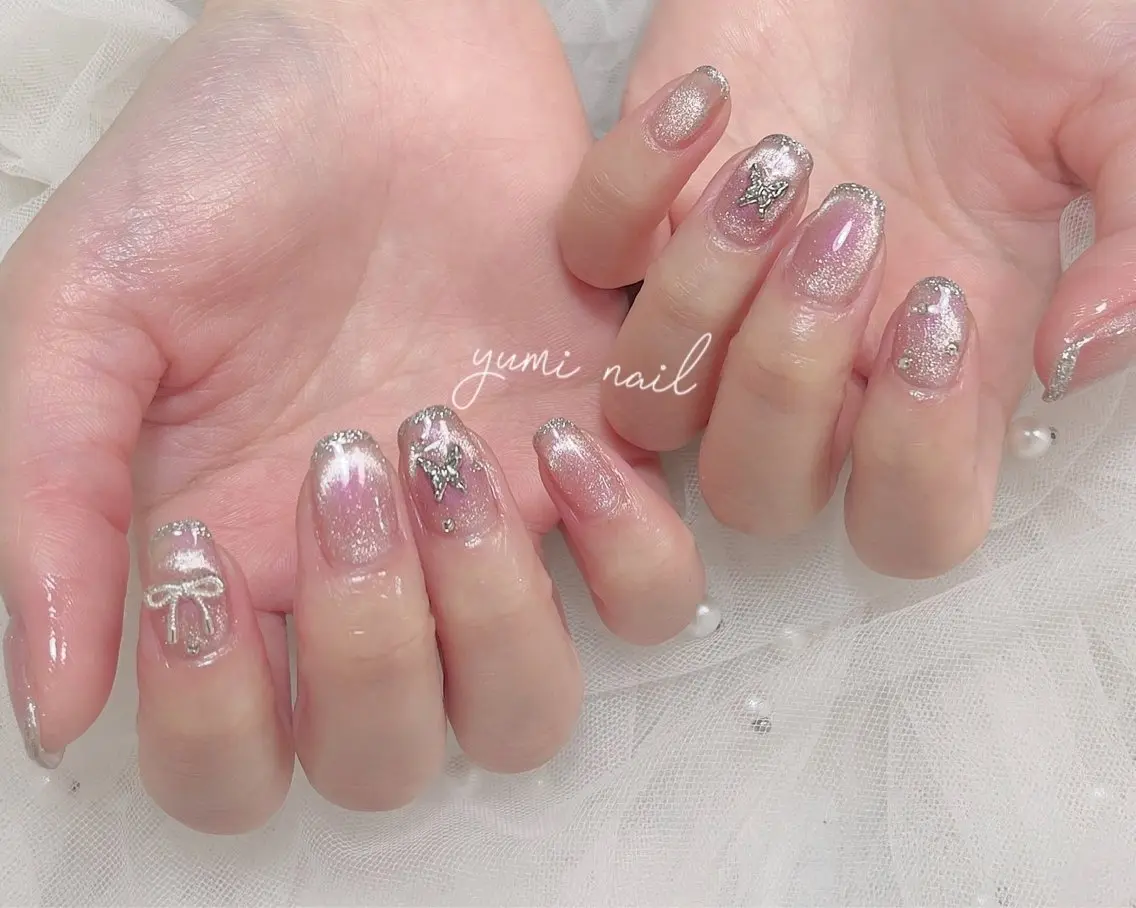 ネイル 𝐲𝐮𝐦𝐢🎀 長さ出しデザイン専門のネイルデザイン