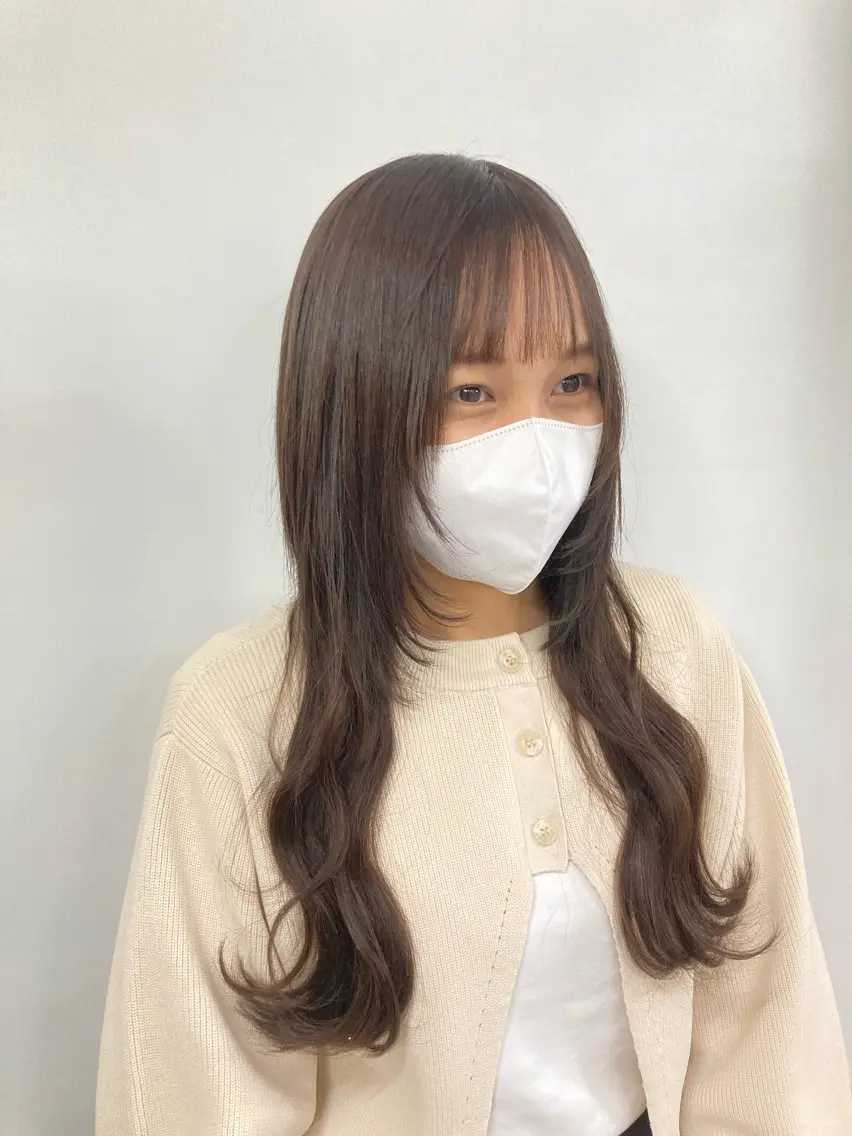 セミロング ウルフレイヤー エクステ/kokiのヘアスタイル