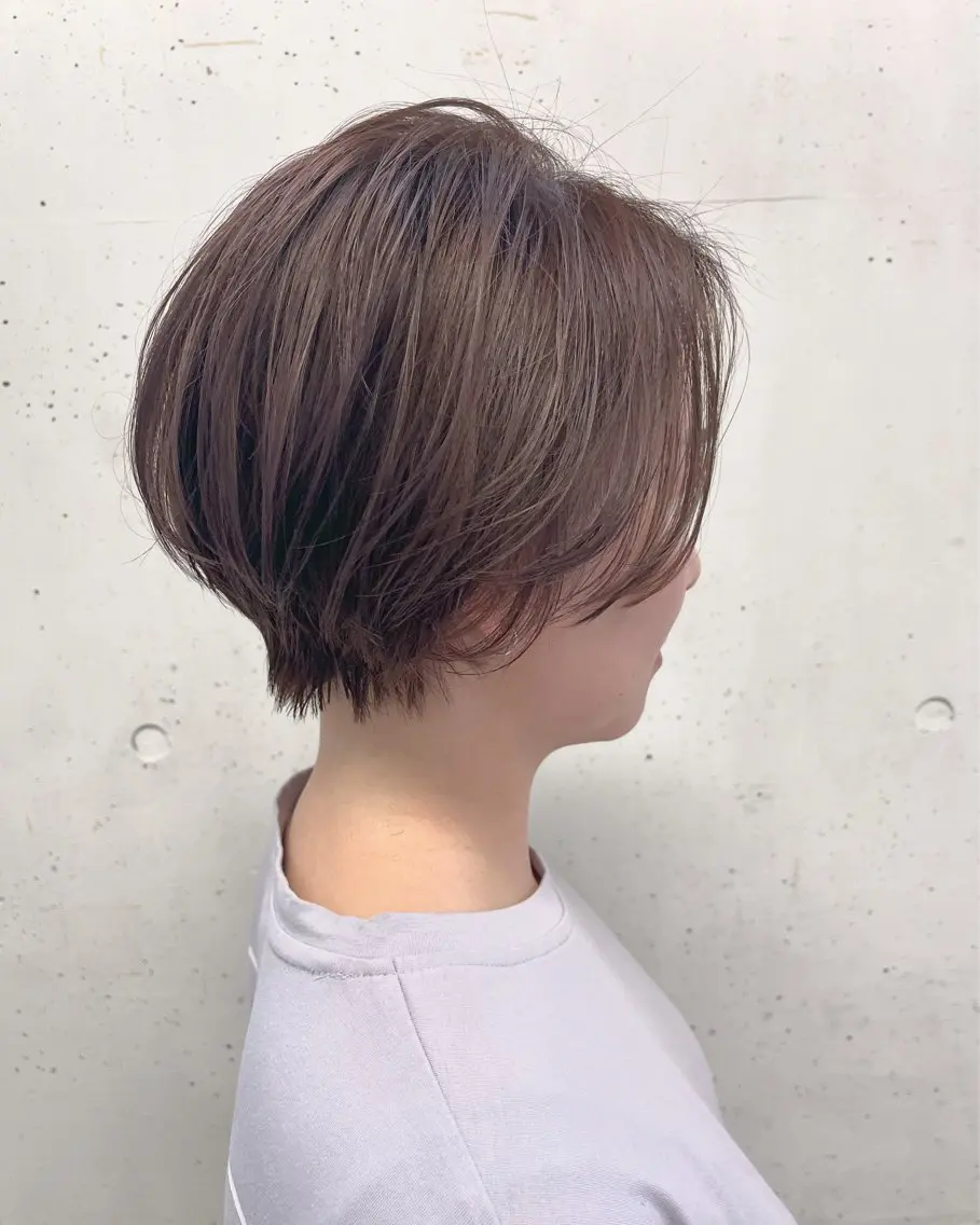 ショート ハイライト 髪質改善 韓国風ヘア 似合わせカット ショートヘア 撮影モデル 服部 哲生のその他イメージ
