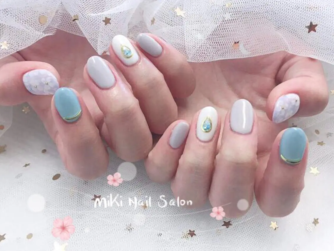 ネイル MiKi Nai池袋 長さだし得意のネイルデザイン
