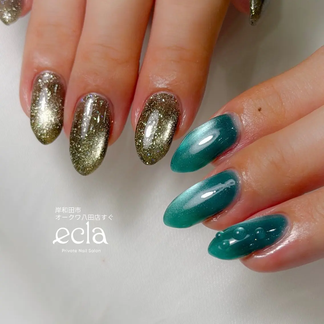 ネイル アートネイル フラッシュネイル ジェルネイル マグネットネイル Nail Salon ecla 〜エクラ〜のネイルデザイン