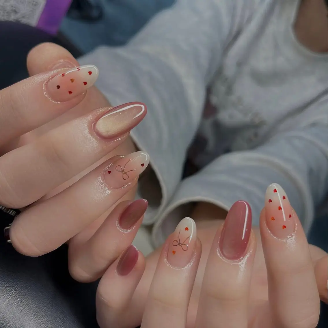 ネイル チークネイル フットネイル フレンチネイル グラデーション 韓国ネイル YUKI NAILのネイルデザイン