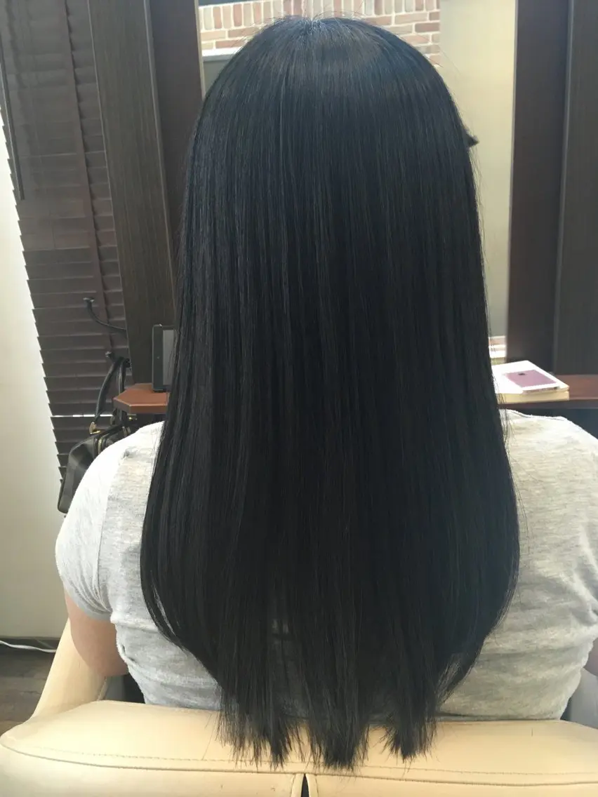 セミロング カット 縮毛矯正 トリートメント Re-PEP 大城のヘアスタイル