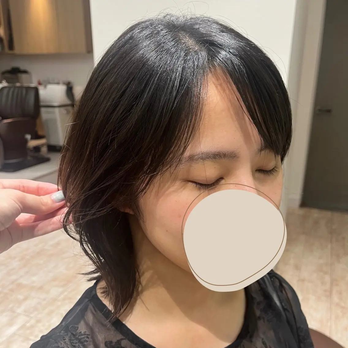 ミディアム くびれヘア 小顔似合わせカット/ レイヤー/mai‪のヘアスタイル