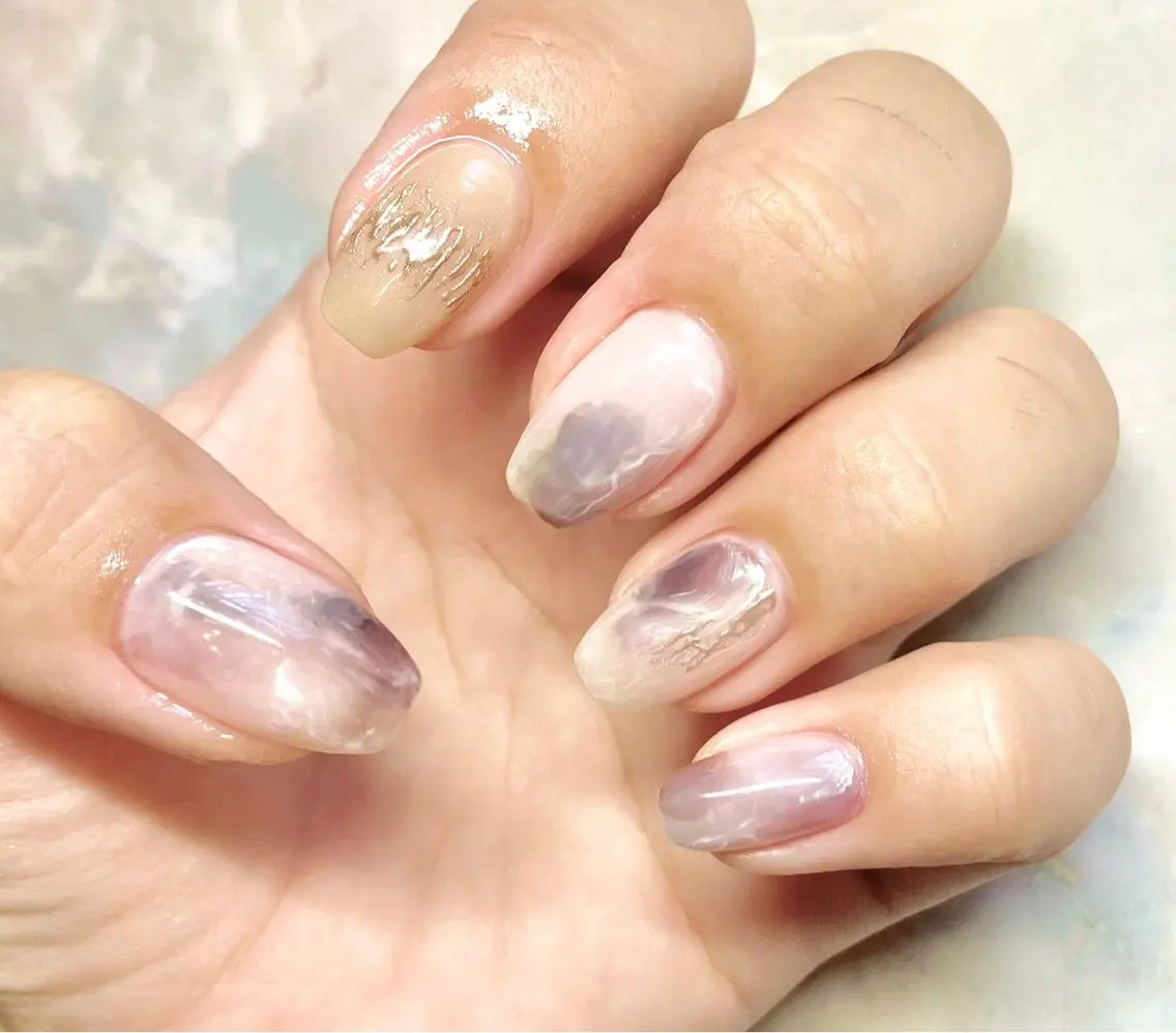 ネイル ニュアンスネイル ハンドネイル まつ毛&ネイル rikoのマツエク・マツパデザイン