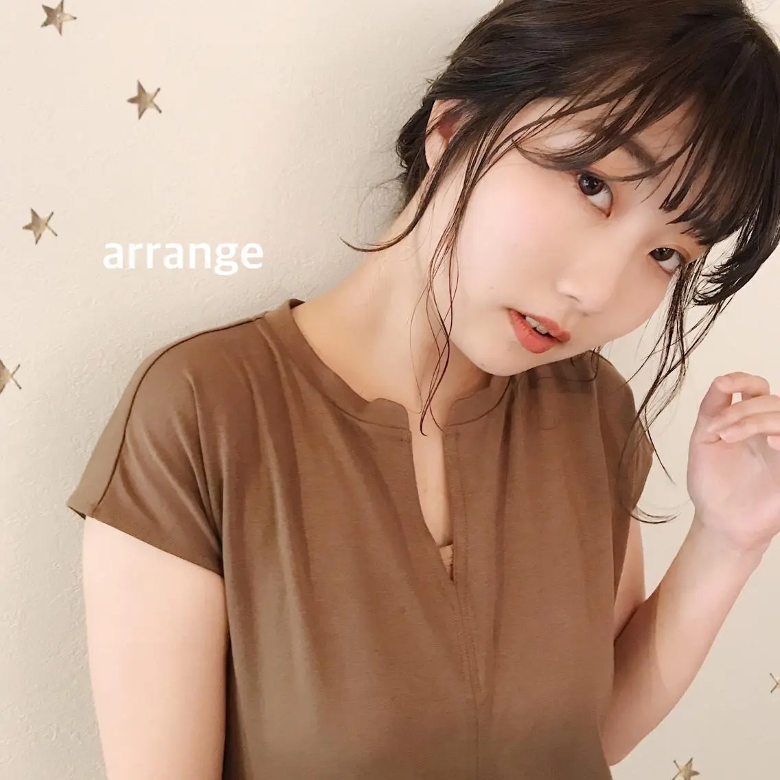 セミロング ヘアアレンジ ヘアセット 市川 千夏のヘアスタイル