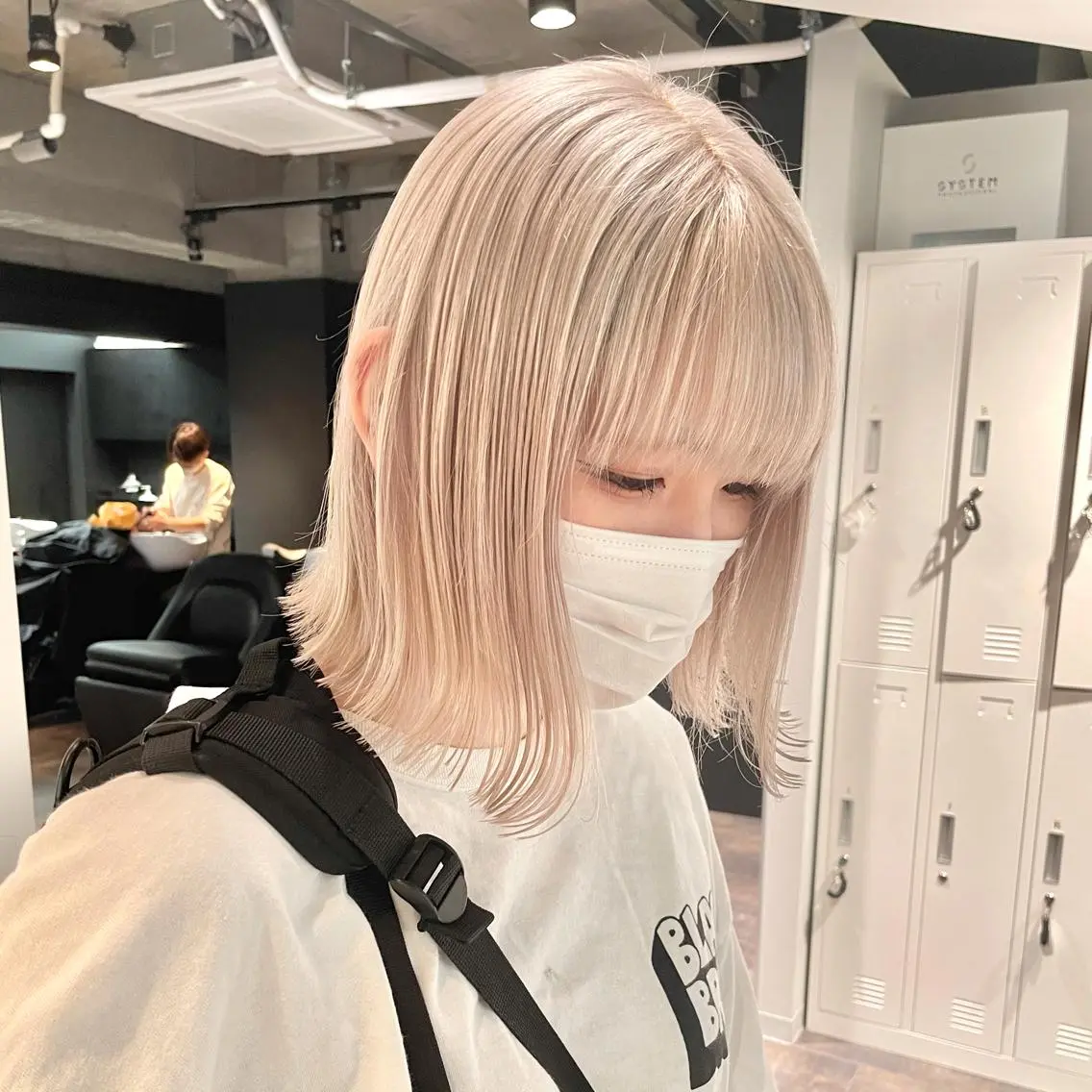 ミディアム カラー ハイトーンカラー ヘアカラー トリートメント ✨MiL✨ ✨心斎橋✨のヘアスタイル