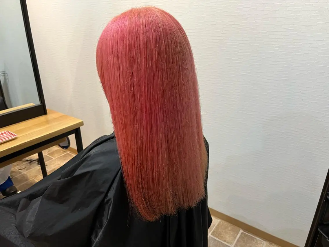 ロング カラー ヘアカラー&縮毛矯正 STAR☆RIVERのヘアスタイル