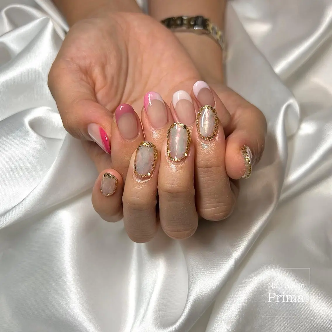 ミディアム ネイル SalonPrima 西院Nail&Eyeのネイルデザイン