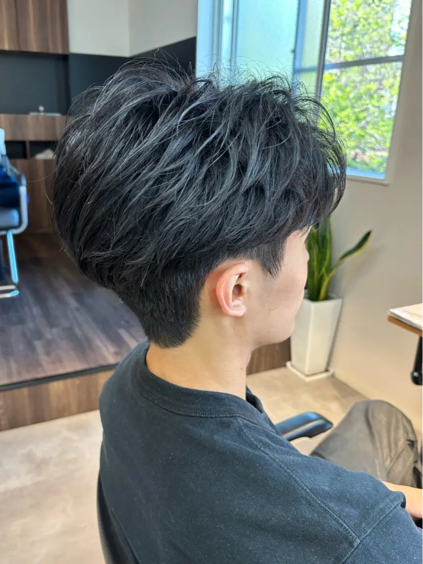 パーマ メンズ フェザーパーマ メンズパーマ カット パーマ 保立フェザーパーマ 大人メンズヘア船橋駅のヘアスタイル
