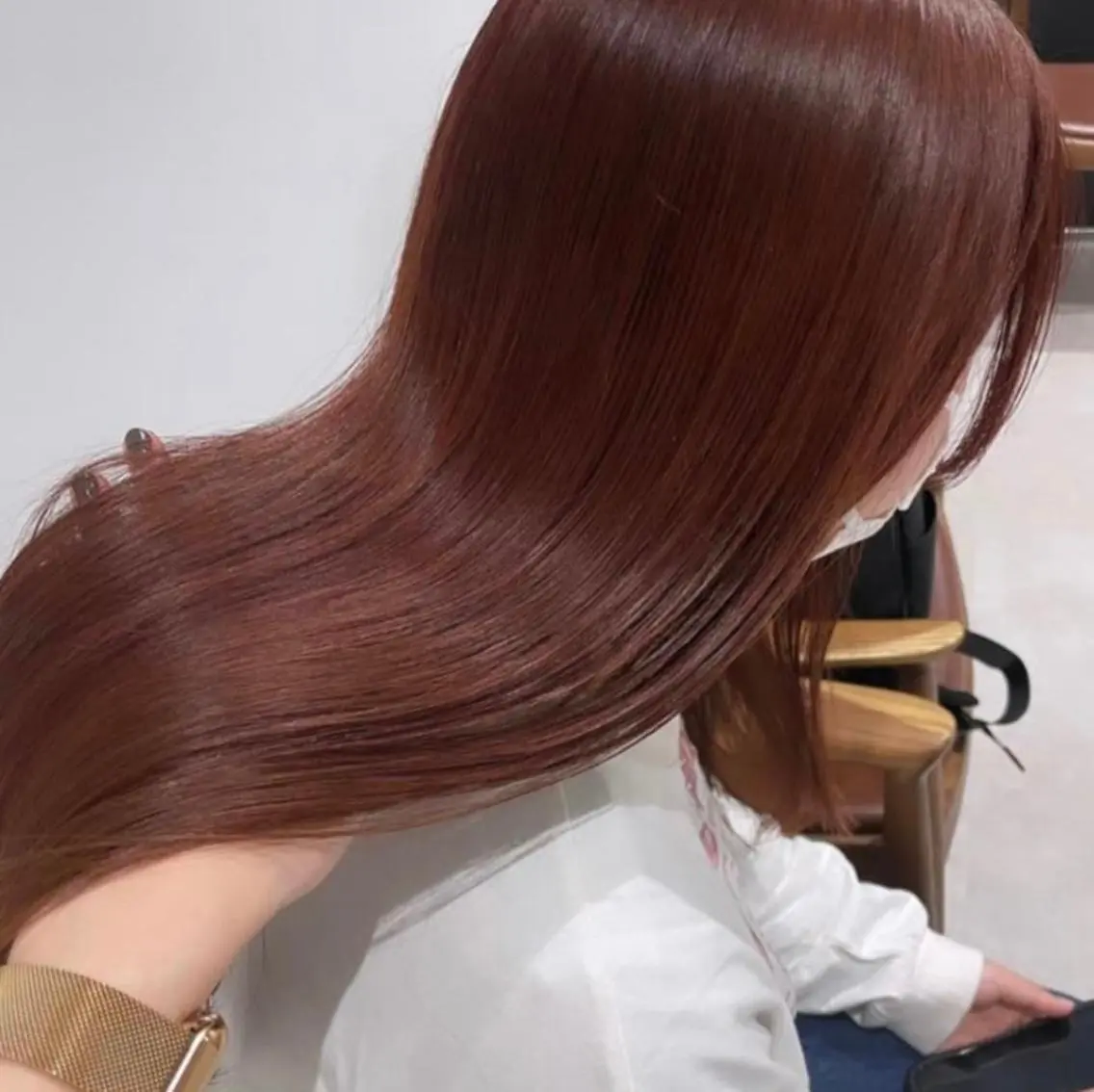 セミロング カット ヘアカラー トリートメント minatsu 東京の技術を京都でのヘアスタイル