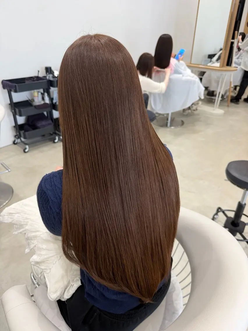 ロング カット ヘアカラー トリートメント SONA/レイヤー/ 顔周り/ダブルカラーのヘアスタイル