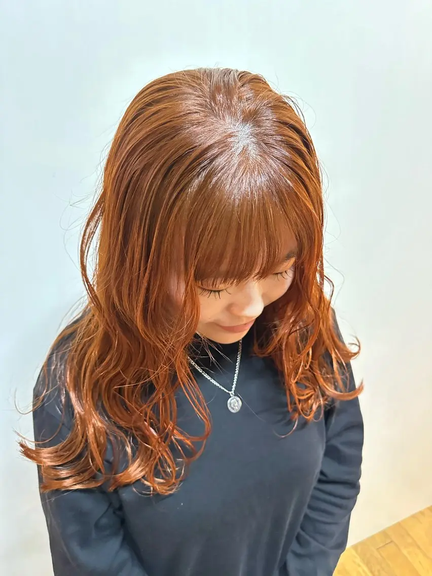 ロング 坂庭 美夢のヘアスタイル