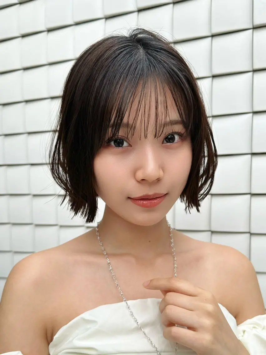 ショート ボブ 似合わせカット カット ボブ/レイヤーボブ/ 銀座/星優斗のヘアスタイル