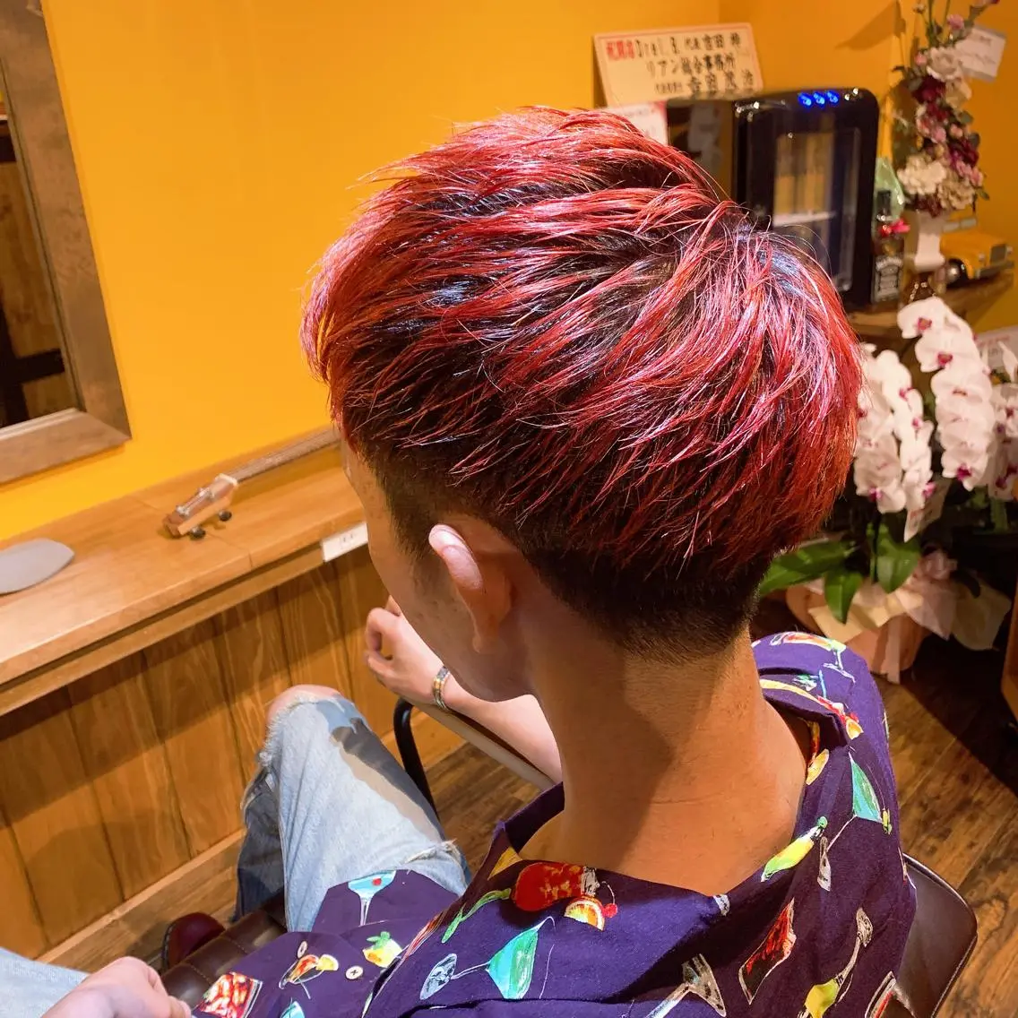 ショート カラー メンズ ヨシダ アズサのヘアスタイル