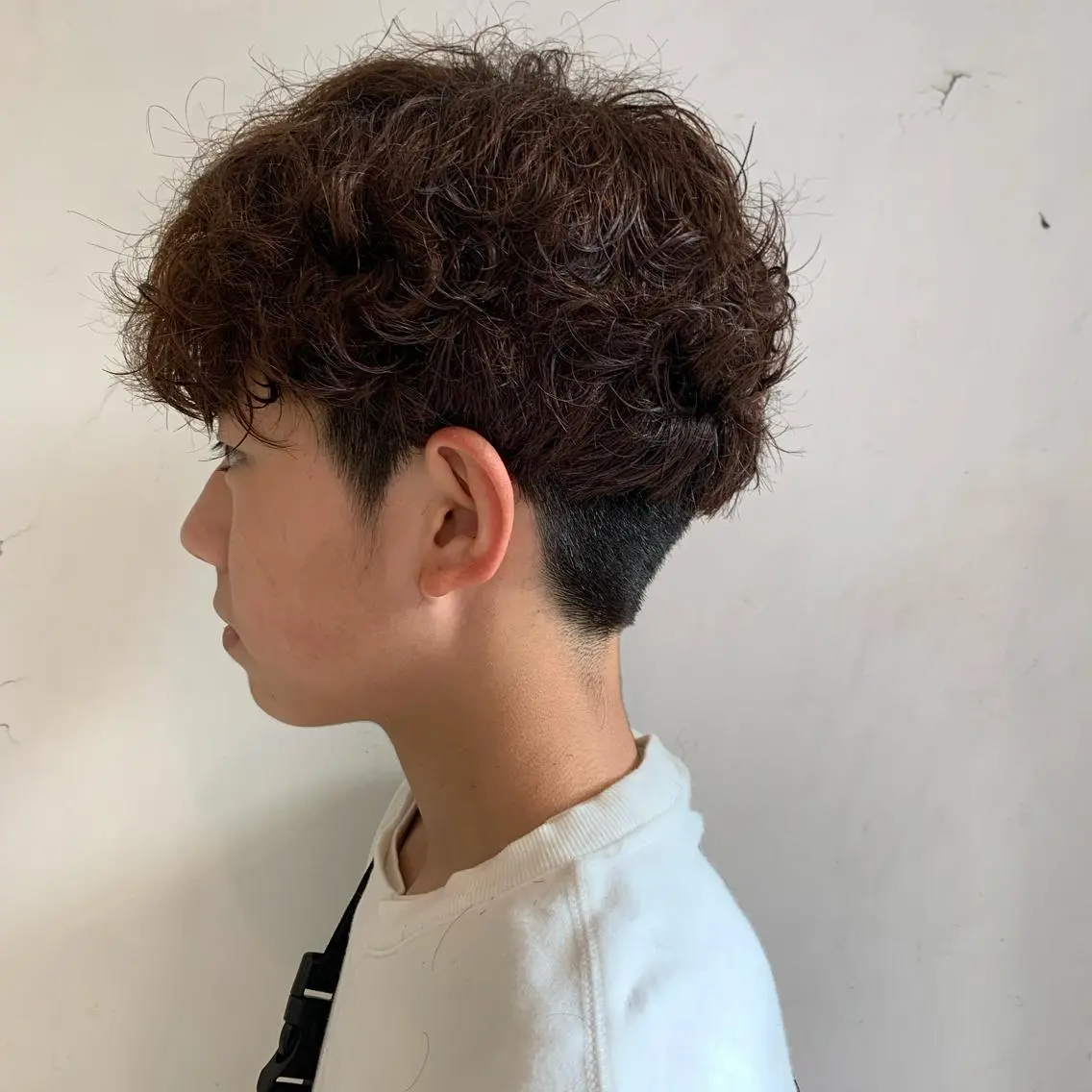 ショート メンズ カット パーマ 似合わせカットカラー ♡佐藤捺美のヘアスタイル