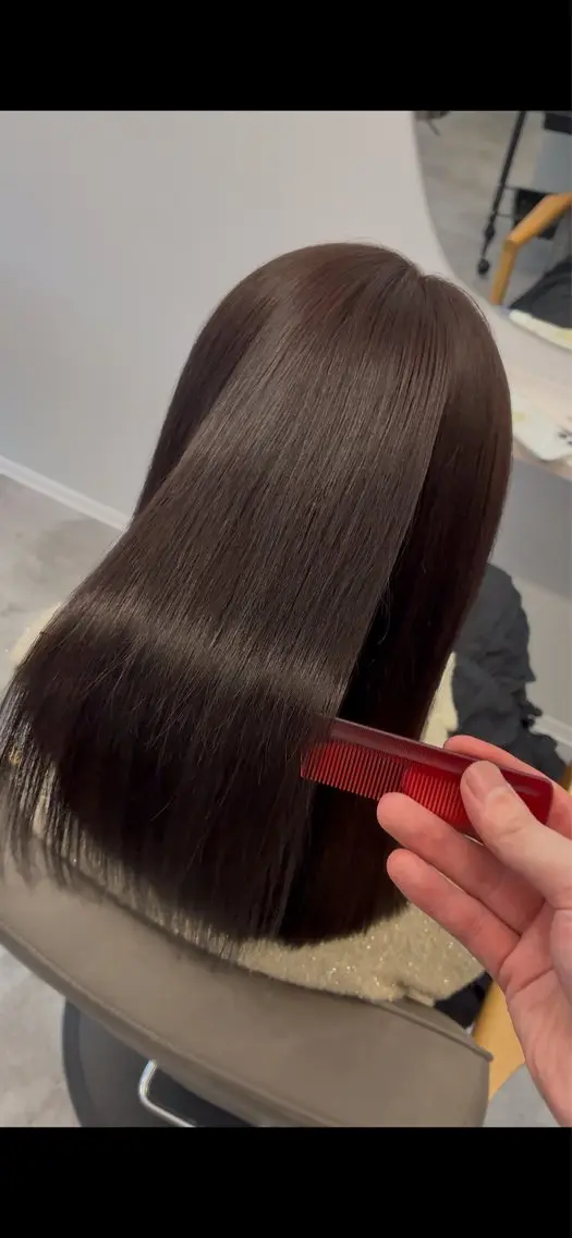 ミディアム ピンクブラウン 髪質改善 トリートメント カット ヘアカラー トリートメント 白崎 龍神のヘアスタイル