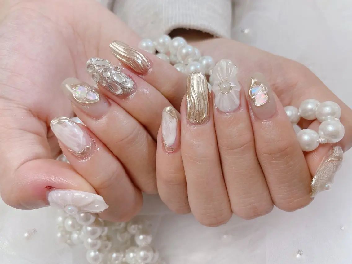 ネイル ハンドネイル ハンドケア ネイルサロンエクラ 🫧Shizukaのネイルデザイン