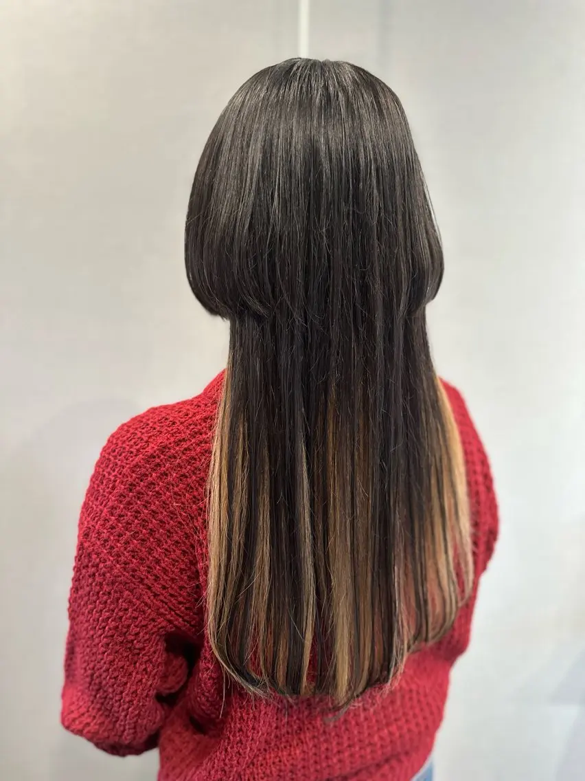 ロング カット ヘアカラー トリートメント K Harukaのヘアスタイル