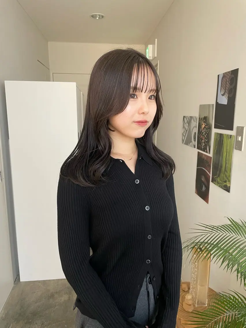【前髪のうねりが気になる方✨】フェイスラインストレートの写真