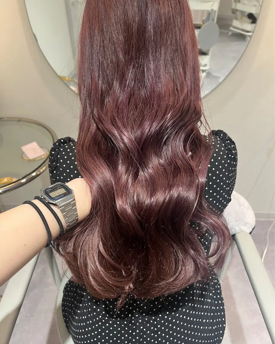 ロング ピンクラベンダー 髪質改善 美髪✨艶髪✨髪質改善 カラー特化🌙鈴屋和のヘアスタイル