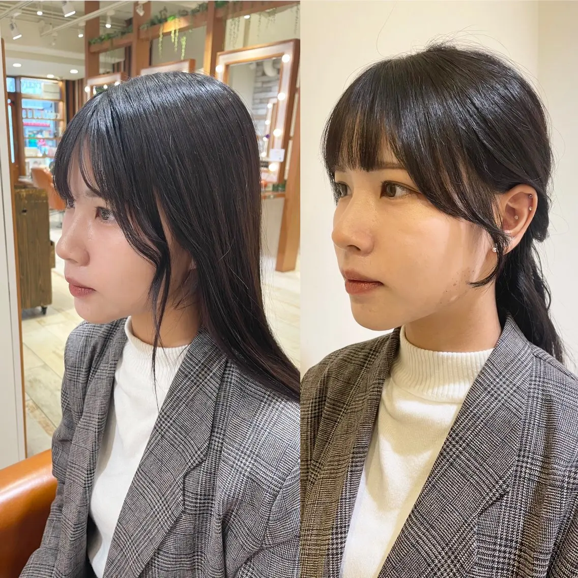 ロング カラー 顔周りカット 清水 ちひろ ✄トップスタイリストのヘアスタイル
