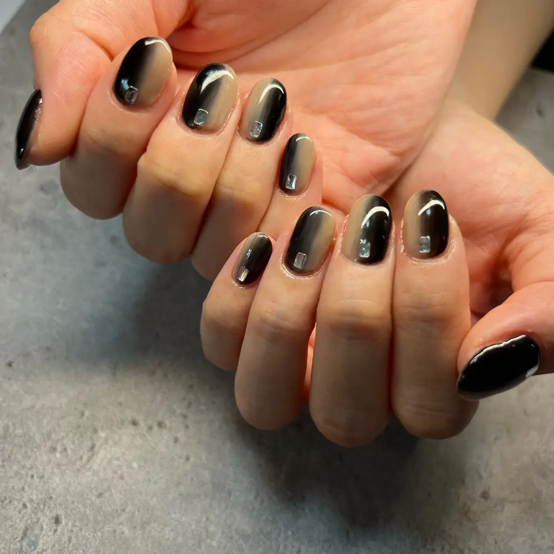 ネイル グラデーション ホログラムネイル Lumière nail_RIKAのネイルデザイン