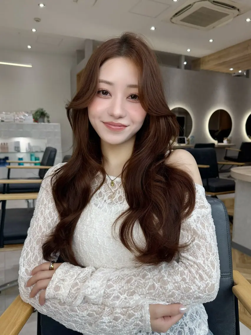 ロング カット トリートメント レイヤーカット⭐︎ 韓国ヘア⭐︎YUKAのヘアスタイル