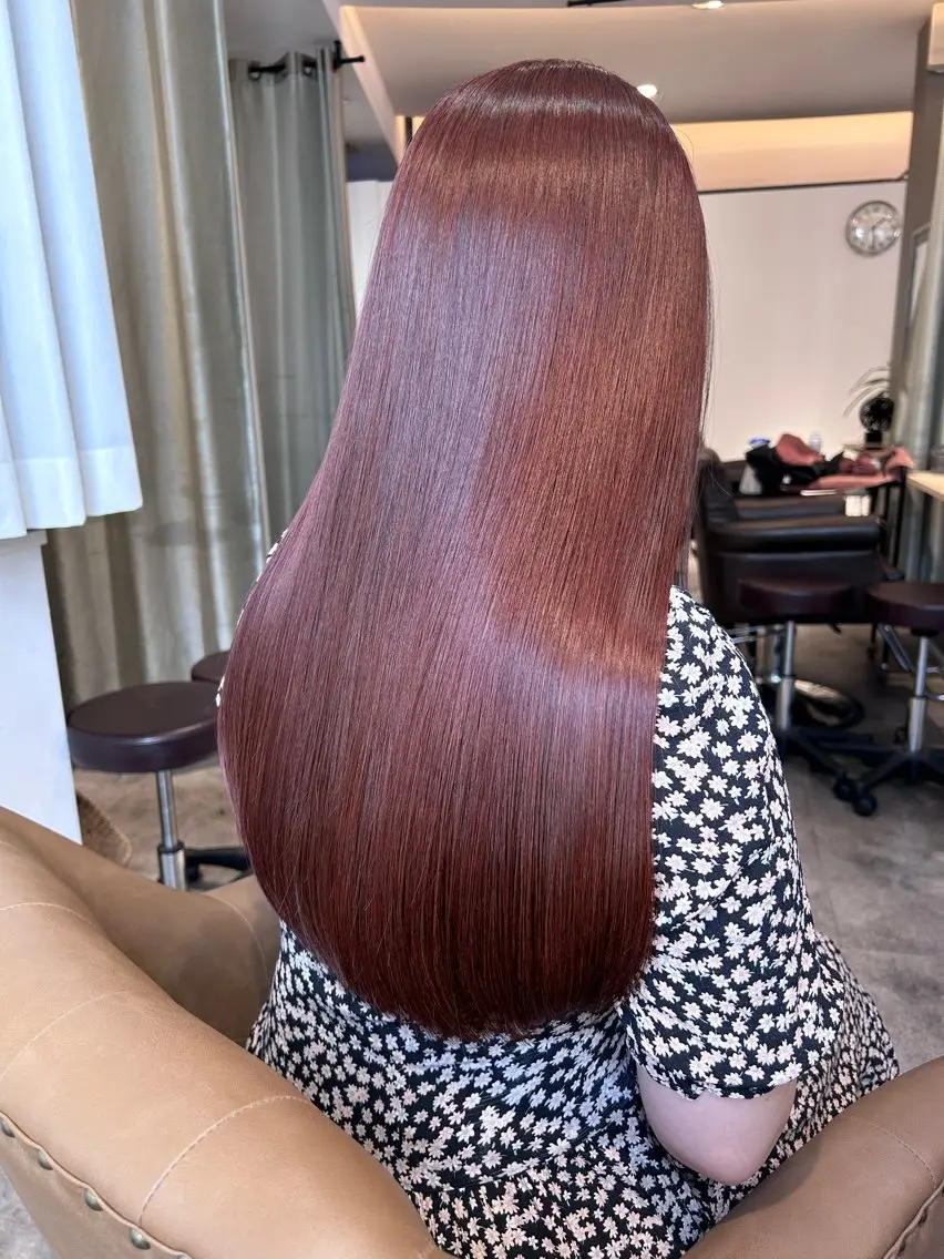 カラー ベージュカラー ブリーチ ブラウンカラー ブリーチなしカラー ピンクカラー ANs. YUIのヘアスタイル