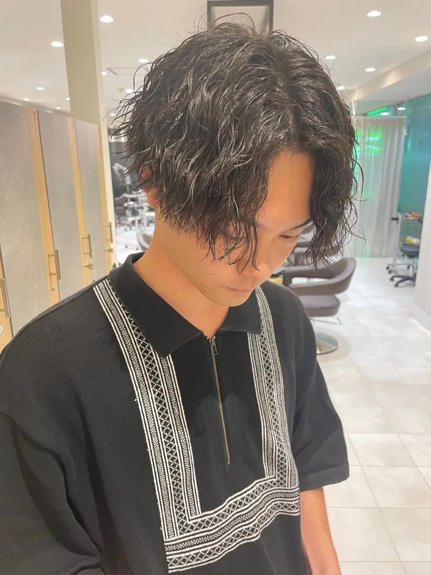 パーマ メンズ メンズパーマ メンズパーマ特化🏅 中村　凌のヘアスタイル
