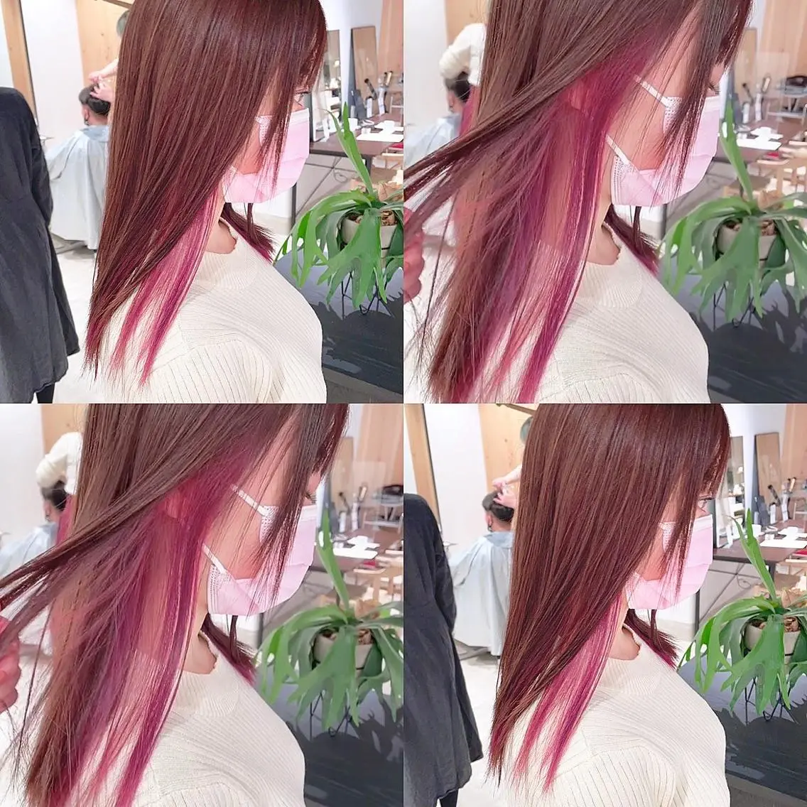 カラー ヘアカラー トリートメント 渋谷:インナーカラー ／🍒エリカ🍒のヘアスタイル