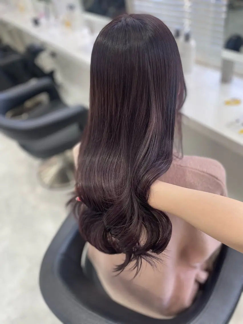 ロング ケアカラー ロング トリートメント 💗トレンドモテヘア Natsumi 💗のヘアスタイル