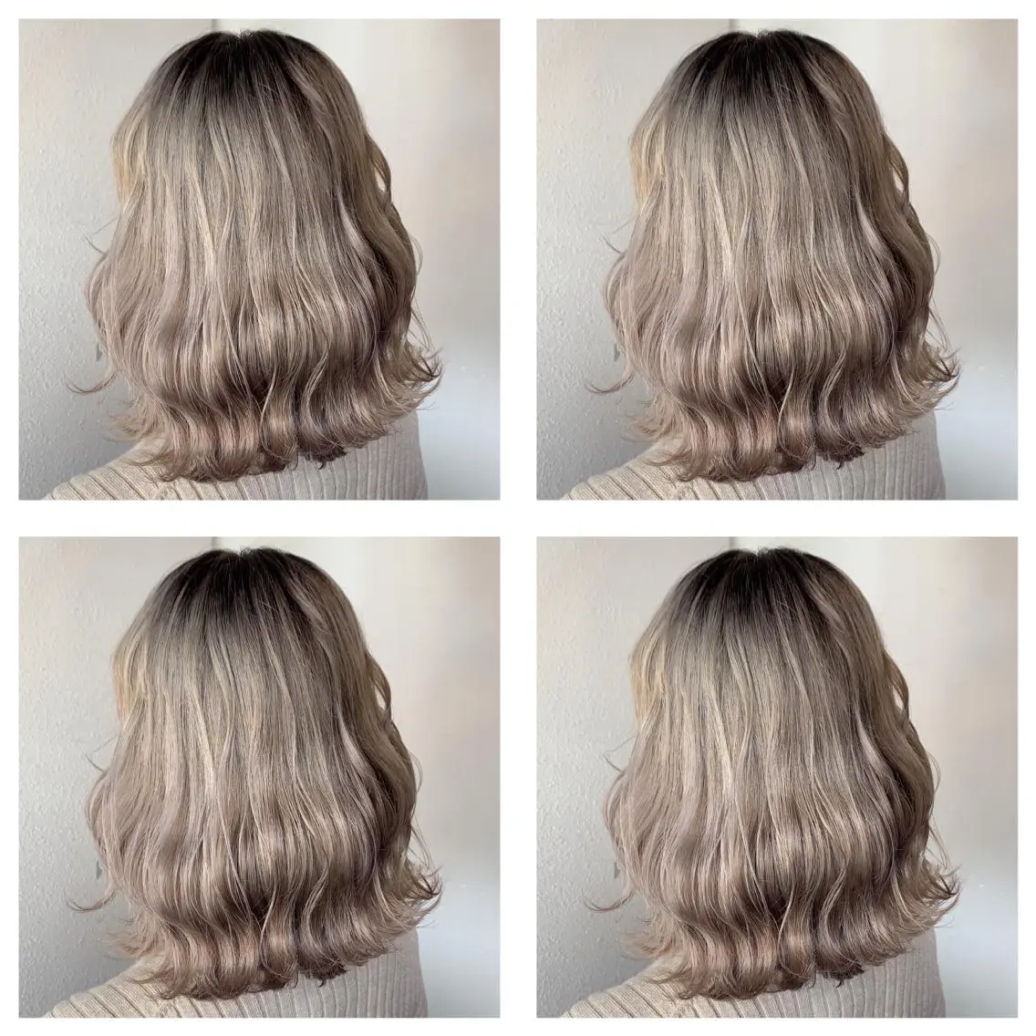 ミディアム カラー ブロンド グラデーションカラー ホワイトブロンド ヘアカラー 似合わせ/ カラー.岡田友仁のヘアスタイル