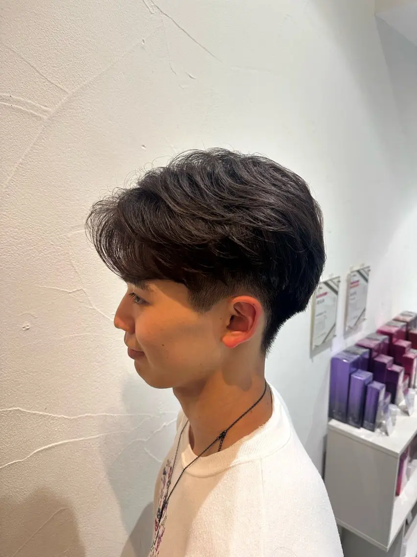 【メンズ限定👍🏻🔥】カット+フェザーパーマ+シャンプー込み✨の写真
