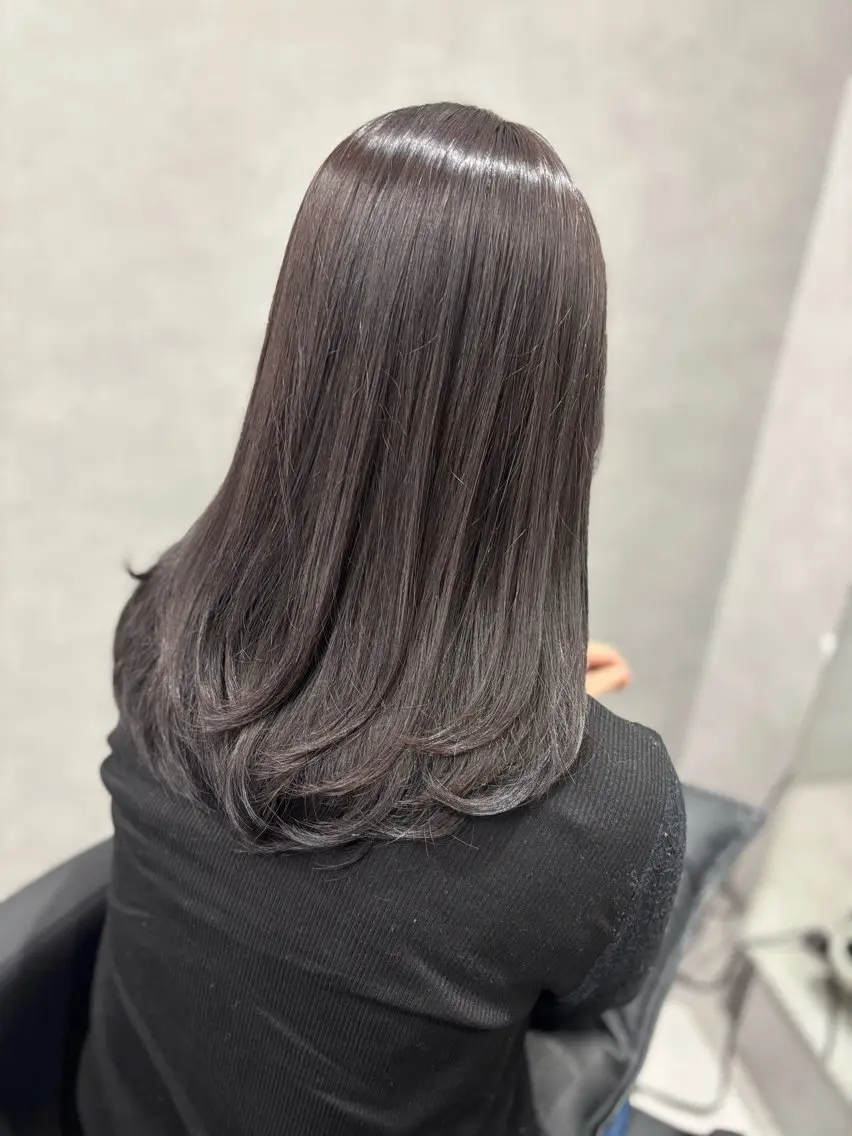 ミディアム カラー 透明感カラー ヘアカラー THE ECT 🌸濱吉優希🌸のヘアスタイル