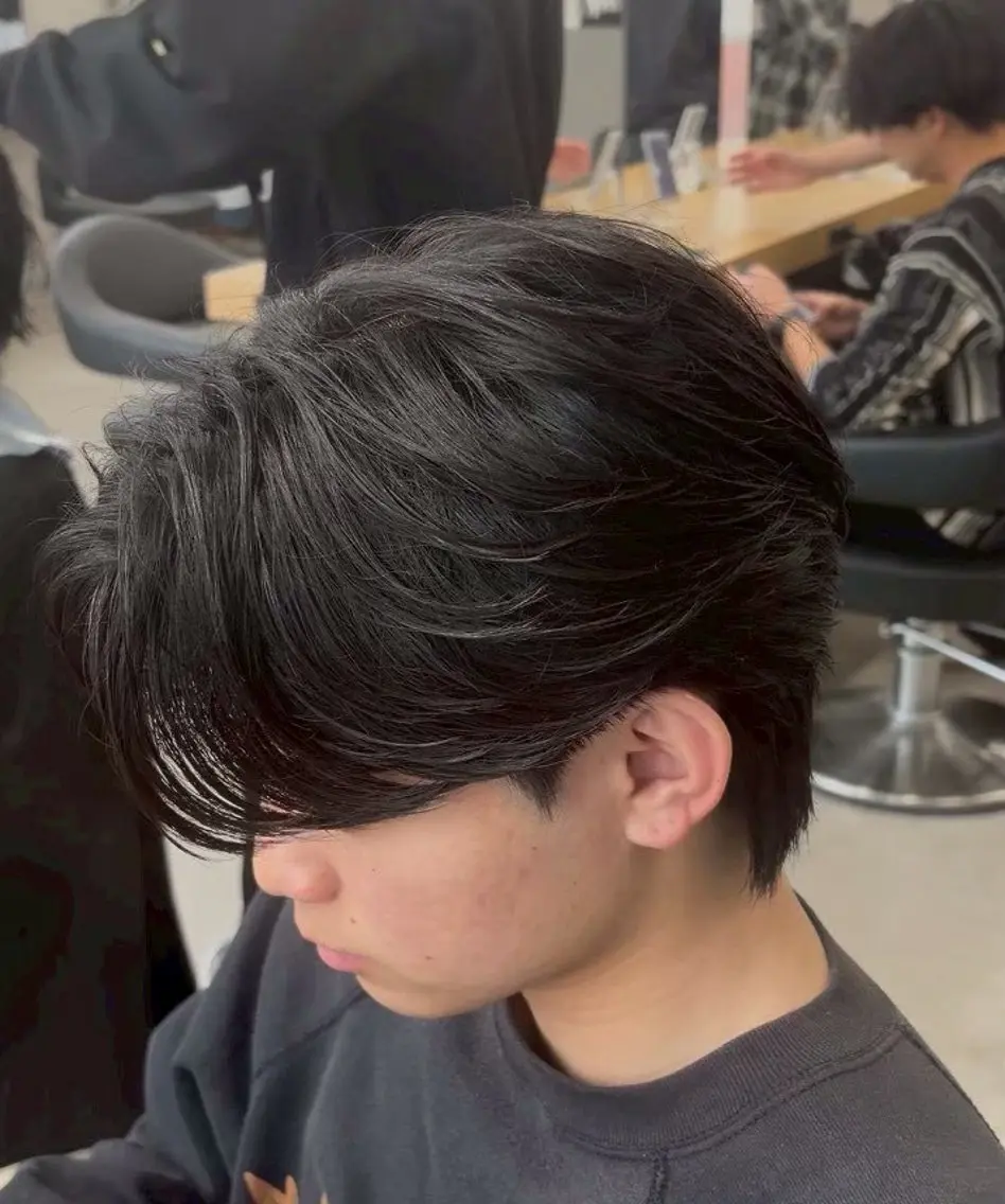 🌟【自然な毛流れ🌊】メンズカット+ニュアンスパーマ✨の写真