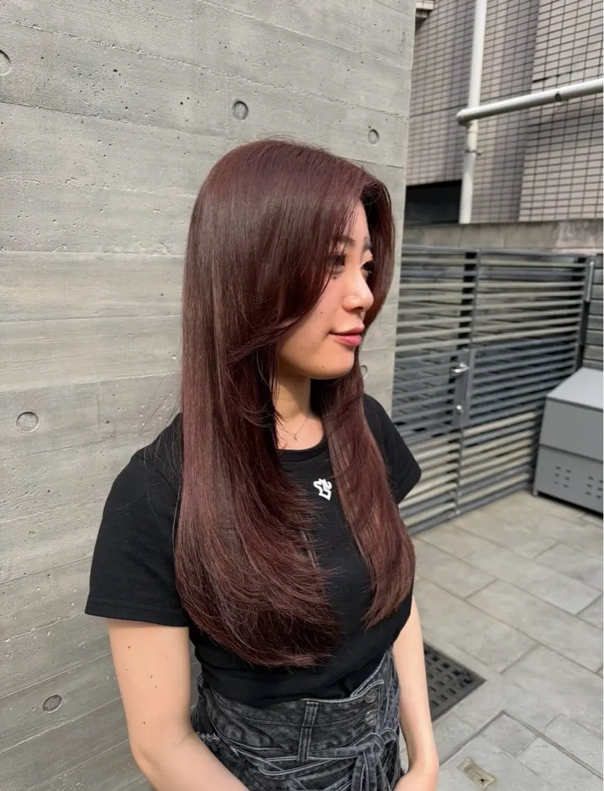 ロング ヘアカラー 似合わせカット&艶 カラー🤍ヒナタ🤍のヘアスタイル