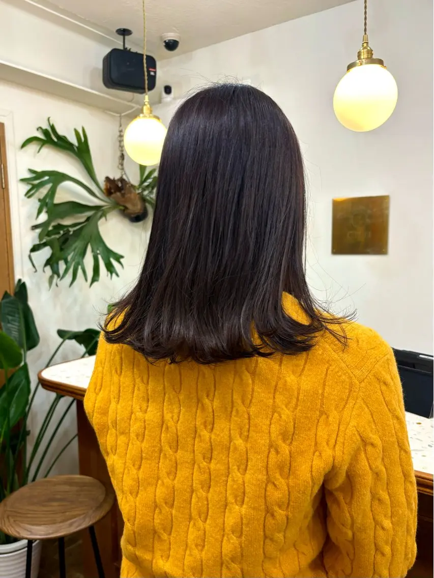 セミロング カラー ブリーチ トリートメント カット ヘアカラー トリートメント ayano🫧 《CIEN》のヘアスタイル