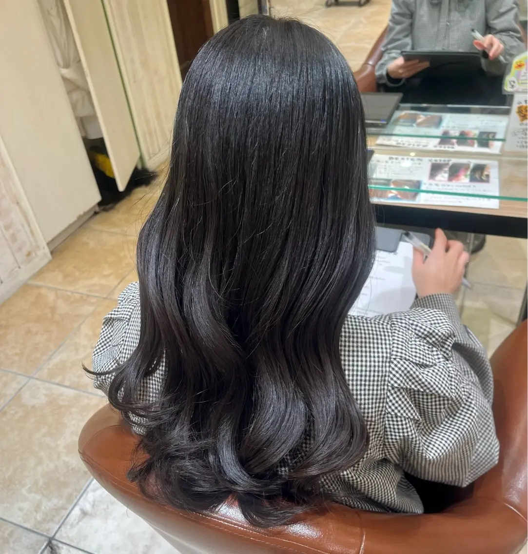 ロング カラー カット トリートメント YUMEKA🩶/ 透明感カラー🥣のヘアスタイル
