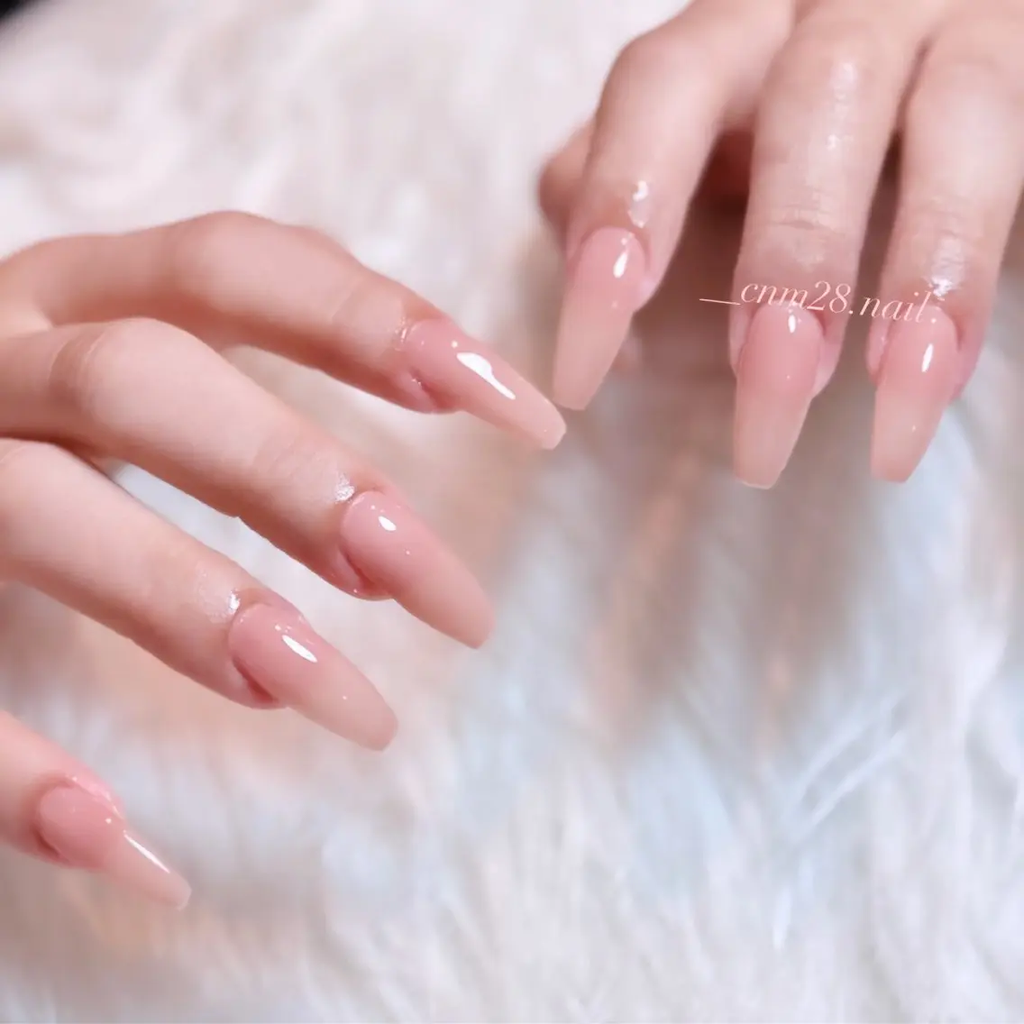 ネイル ワンカラーネイル スカルプネイル ハンドネイル Role'crin 💜manakaのネイルデザイン