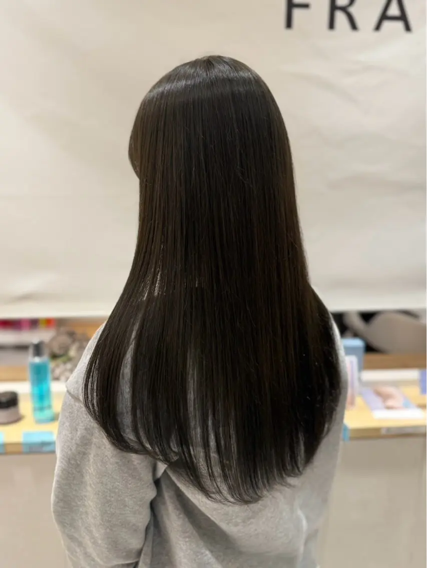カラー ベージュカラー オリーブベージュ ヘアカラー トリートメント ヘアセット 脇 幸枝のヘアスタイル