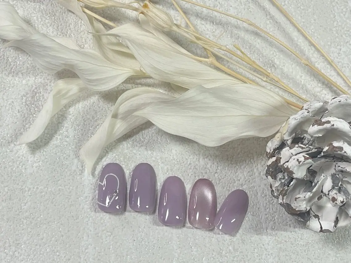 ネイル オーロラネイル フットネイル フレンチネイル ジェルネイル マグネットネイル ハンドネイル kiki nail &brow二子玉川のネイルデザイン