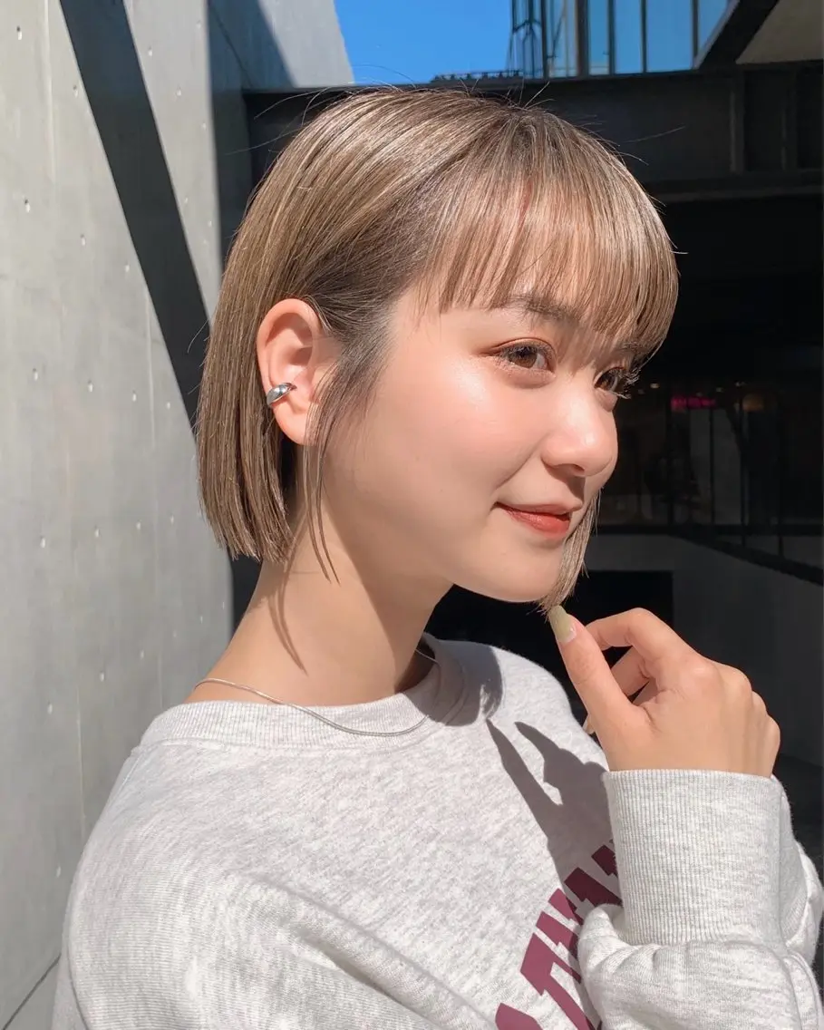 ショート カラー カット ヘアカラー Say. Reeのヘアスタイル