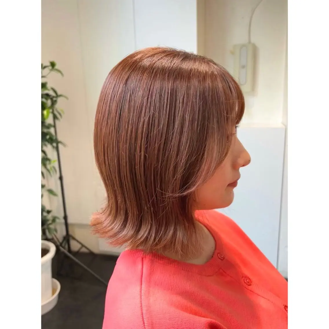 ショート カラー 切りっぱなしボブ ベージュカラー ブリーチ ブラウンカラー ダブルカラー ヘアカラー トリートメント ◎かしま◎暖色ｶﾗｰ /ﾒﾝｽﾞﾊﾟｰﾏのヘアスタイル