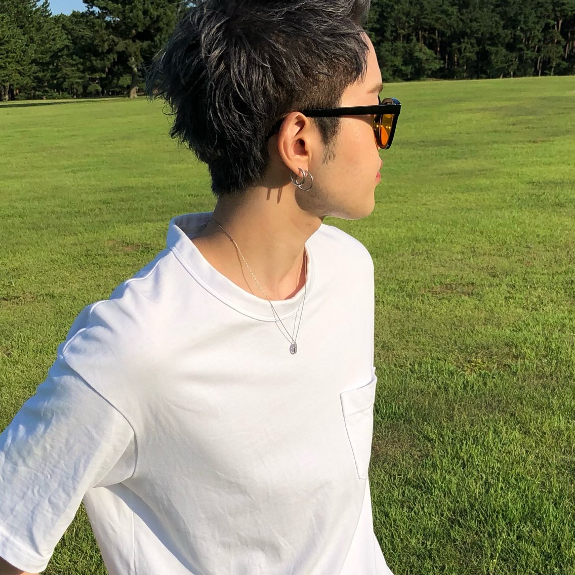 メンズ センターパート メンズハイライト メンズ韓国風 メンズパーマ 刈り上げ カット ヘアカラー ✨men's特化 kyousukeのヘアスタイル