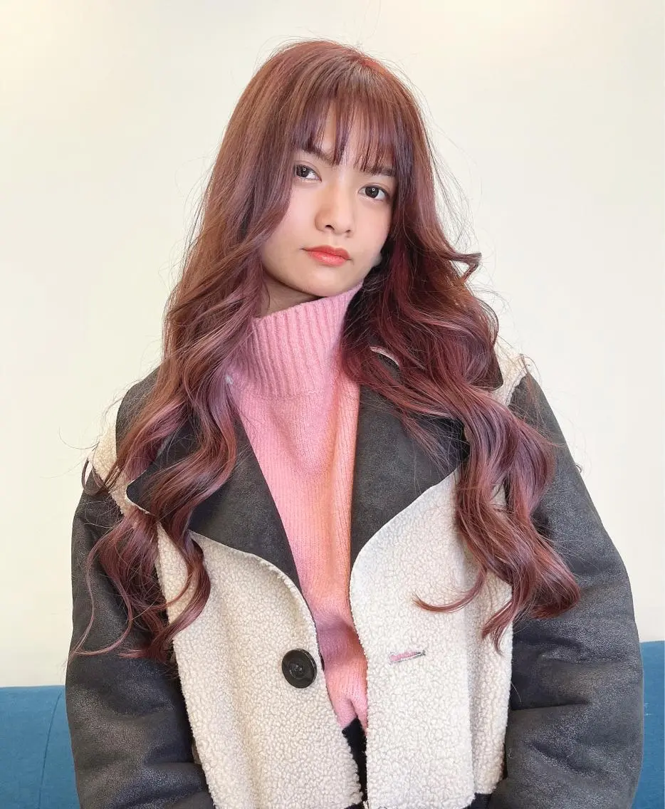🤍ミニモ限定 🤍暖色カラー＋整えカット6500円😍の写真