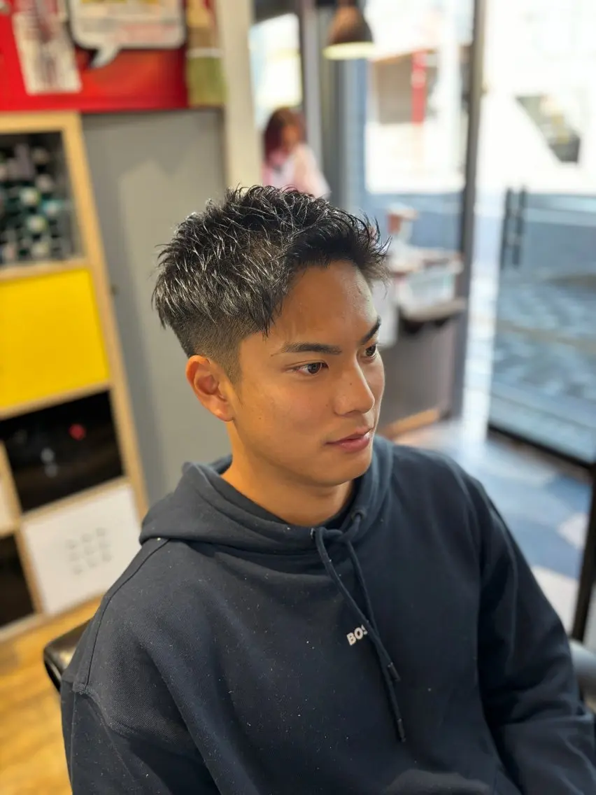 ショート パーマ メンズ 🔥無料メンズカット /パーマ🔥奥山のヘアスタイル