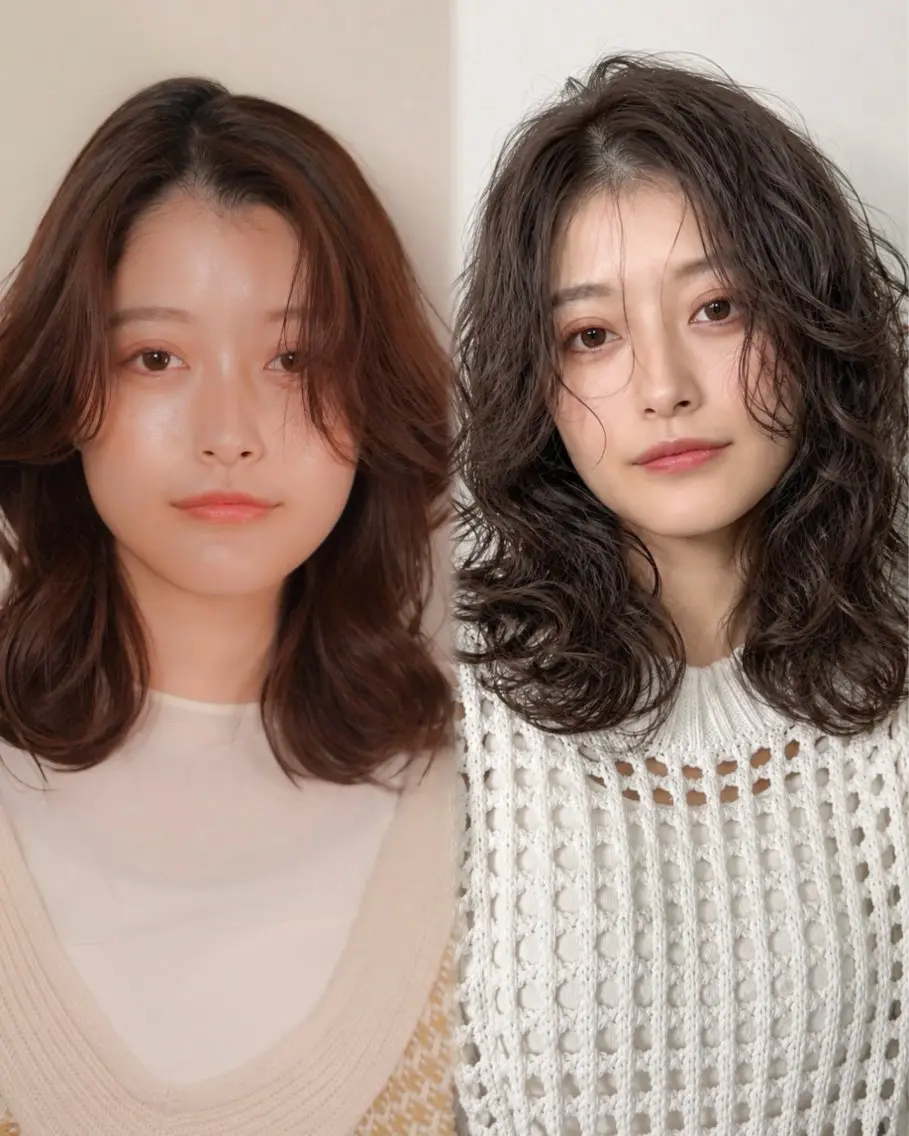 ミディアム ミディアムパーマ カット ヘアカラー トリートメント 骨格診断/似合わせ カットあさみななこのその他イメージ