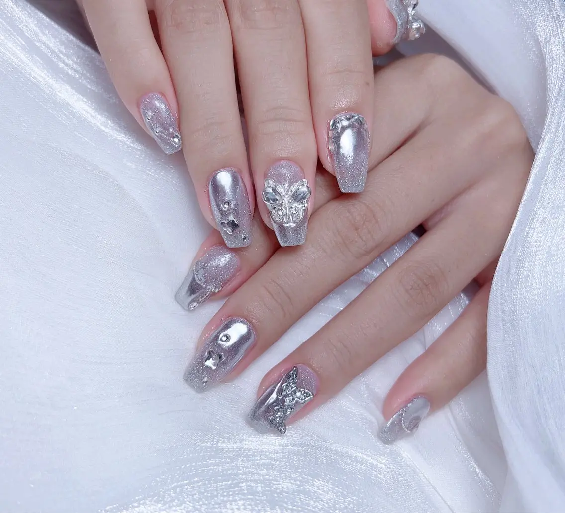 ネイル ハンドネイル M🌷nail 長さだし専門店のネイルデザイン