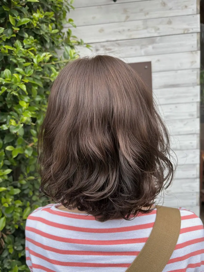 カラー 透明感カラー オレンジ Story マリエのヘアスタイル